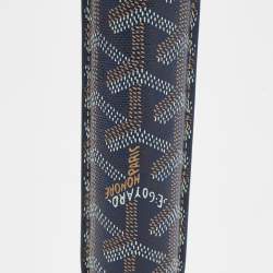 Goyard Navy Blue Goyardine Coated Cigarette Churchill Case