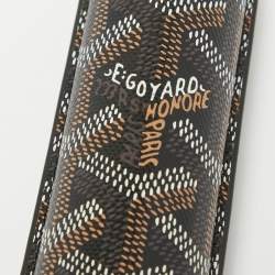 Goyard Black Goyardine Coated Canvas and Leather Churchill Cigar Case