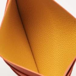 Goyard Orange Goyardine Coated Canvas and Leather Saint Sulpice Card Holder
