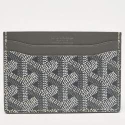 Goyard Grey Goyardine Coated Canvas and Leather Saint Sulpice Card Holder