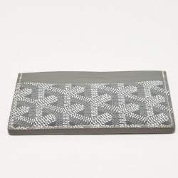 Goyard Grey Goyardine Coated Canvas and Leather Saint Sulpice Card Holder