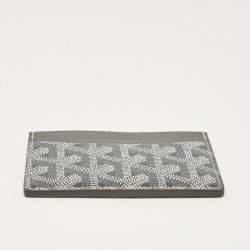 Goyard Grey Goyardine Coated Canvas and Leather Saint Sulpice Card Holder