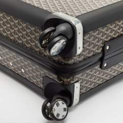 Goyard Black Goyardine Coated Canvas Satolas GM Rolling Suitcase