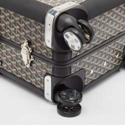 Goyard Black Goyardine Canvas and Leather Bourget PM Trolley