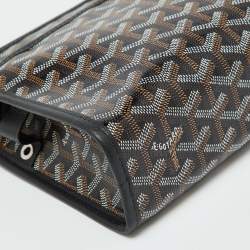 Goyard Black Goyardine Coated Canvas Jouvence MM Toiletry Pouch