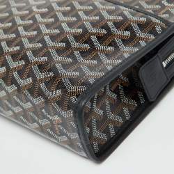 Goyard Black Goyardine Coated Canvas Jouvence MM Toiletry Pouch