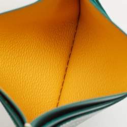 Goyard Green Goyardine Coated Canvas and Leather Saint Sulpice Card Holder