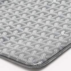 Goyard Grey Goayrdine Coated Canvas and Leather Senat MGM Pouch