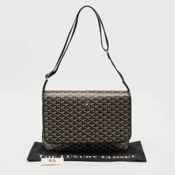 مملوكة مسبقًا حقيبة ماسنجر جويارد أسود جويردين قماش مطلي كابتيان MM