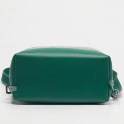 Pre Owned Goyard Green Goyardine Coated Canvas and Leather Cisalpin Backpack