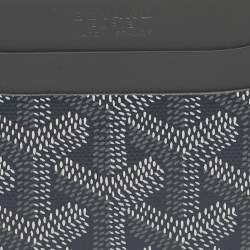 Pre Owned محفظة بطاقات جويارد سان سولبيس جلد وكانفاس جوياردين مقوى سوداء