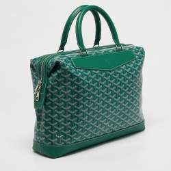 مملوكة مسبقًا Goyard Cisalpin Green Goyardine Coated Canvas and Leather Document Case