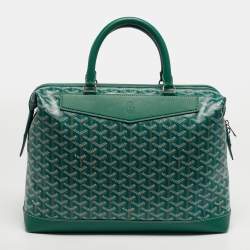 مملوكة مسبقًا Goyard Cisalpin Green Goyardine Coated Canvas and Leather Document Case