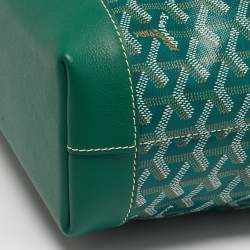 مملوكة مسبقًا Goyard Cisalpin Green Goyardine Coated Canvas and Leather Document Case