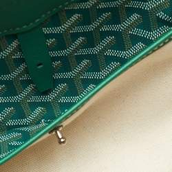 مملوكة مسبقًا Goyard Cisalpin Green Goyardine Coated Canvas and Leather Document Case