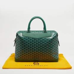مملوكة مسبقًا Goyard Cisalpin Green Goyardine Coated Canvas and Leather Document Case