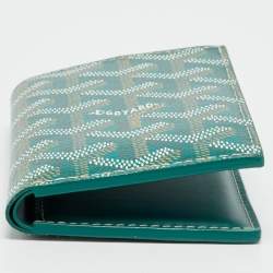 Pre Owned حامل بطاقات جويارد سانت بيير أخضر كانفاس مقوى جوياردين