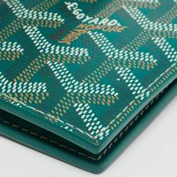 Pre Owned حامل بطاقات جويارد سانت بيير أخضر كانفاس مقوى جوياردين