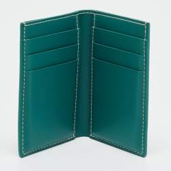 Pre Owned حامل بطاقات جويارد سانت بيير أخضر كانفاس مقوى جوياردين