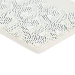 Pre Owned حافظة بطاقات جويارد جوياردين سان سولبيس كانفاس كاروهات  أبيض 