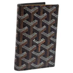 مملوكة مسبقًا Goyard Black Goyardine Coated Canvas And Leather St. Marc Bifold Card Holder