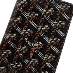 مملوكة مسبقًا Goyard Black Goyardine Coated Canvas And Leather St. Marc Bifold Card Holder