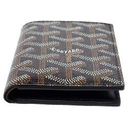 مملوكة مسبقًا Goyard Black Goyardine Coated Canvas And Leather St. Marc Bifold Card Holder