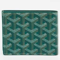 Goyard Green Goyardine Coated Canvas Victoire Wallet