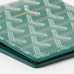 Goyard Green Goyardine Coated Canvas Victoire Wallet