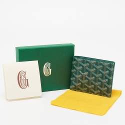 Goyard Green Goyardine Coated Canvas Victoire Wallet
