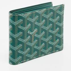 Goyard Green Goyardine Coated Canvas Victoire Wallet