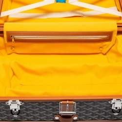 Goyard Brown Goyardine Canvas and Leather Bourget PM Trolley