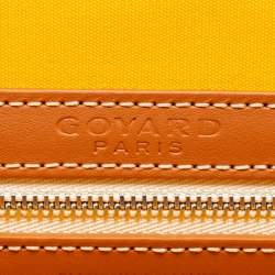 Goyard Brown Goyardine Canvas and Leather Bourget PM Trolley