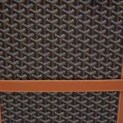 Goyard Brown Goyardine Canvas and Leather Bourget PM Trolley