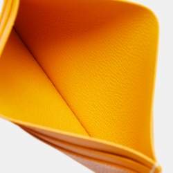مملوكة مسبقًا Goyard Yellow Goyardine Coated Canvas and Leather Saint Sulpice Card Holder