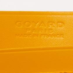 مملوكة مسبقًا Goyard Yellow Goyardine Coated Canvas and Leather Saint Sulpice Card Holder