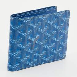 Goyard Blue Coated Canvas Victoire Bi-Fold Wallet