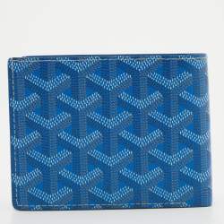 Goyard Blue Coated Canvas Victoire Bi-Fold Wallet