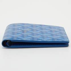 Goyard Blue Coated Canvas Victoire Bi-Fold Wallet