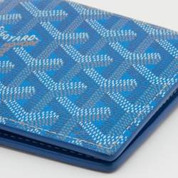 Goyard Blue Coated Canvas Victoire Bi-Fold Wallet