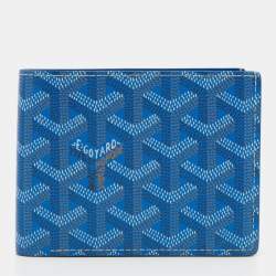 Goyard Goyardine Victorie Leather Wallet - Blue Wallets, Accessories -  GOY33051
