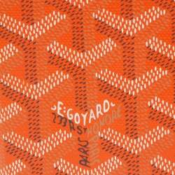 Goyard Orange Goyardine Coated Canvas Saint Pierre Card Holder