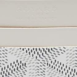 Pre Owned Goyard White Goyardine Coated Canvas and Leather Saint Sulpice Card Holder