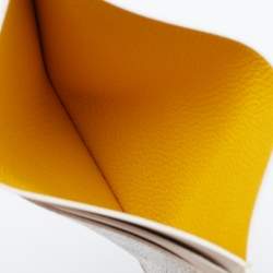 Pre Owned Goyard White Goyardine Coated Canvas and Leather Saint Sulpice Card Holder