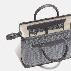 Goyard Grey Leather and Signature Canvas Cisaplin Document Case