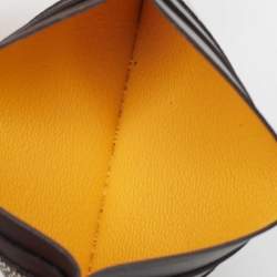 Pre Owned Goyard Black Goyardine Coated Canvas and Leather Saint Sulpice Card Holder