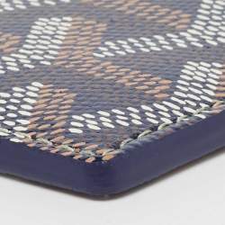Goyard Navy Blue Goyardine Coated Canvas and Leather Saint Sulpice Card Holder