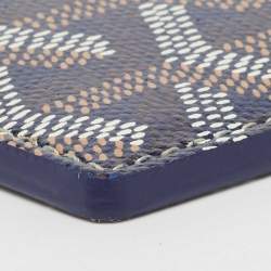 Goyard Navy Blue Goyardine Coated Canvas and Leather Saint Sulpice Card Holder