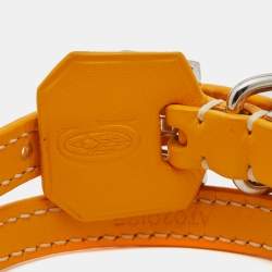 Goyard Edmond Leather Silver Tone Bracelet
