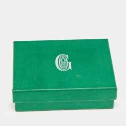 Goyard Edmond Leather Silver Tone Bracelet
